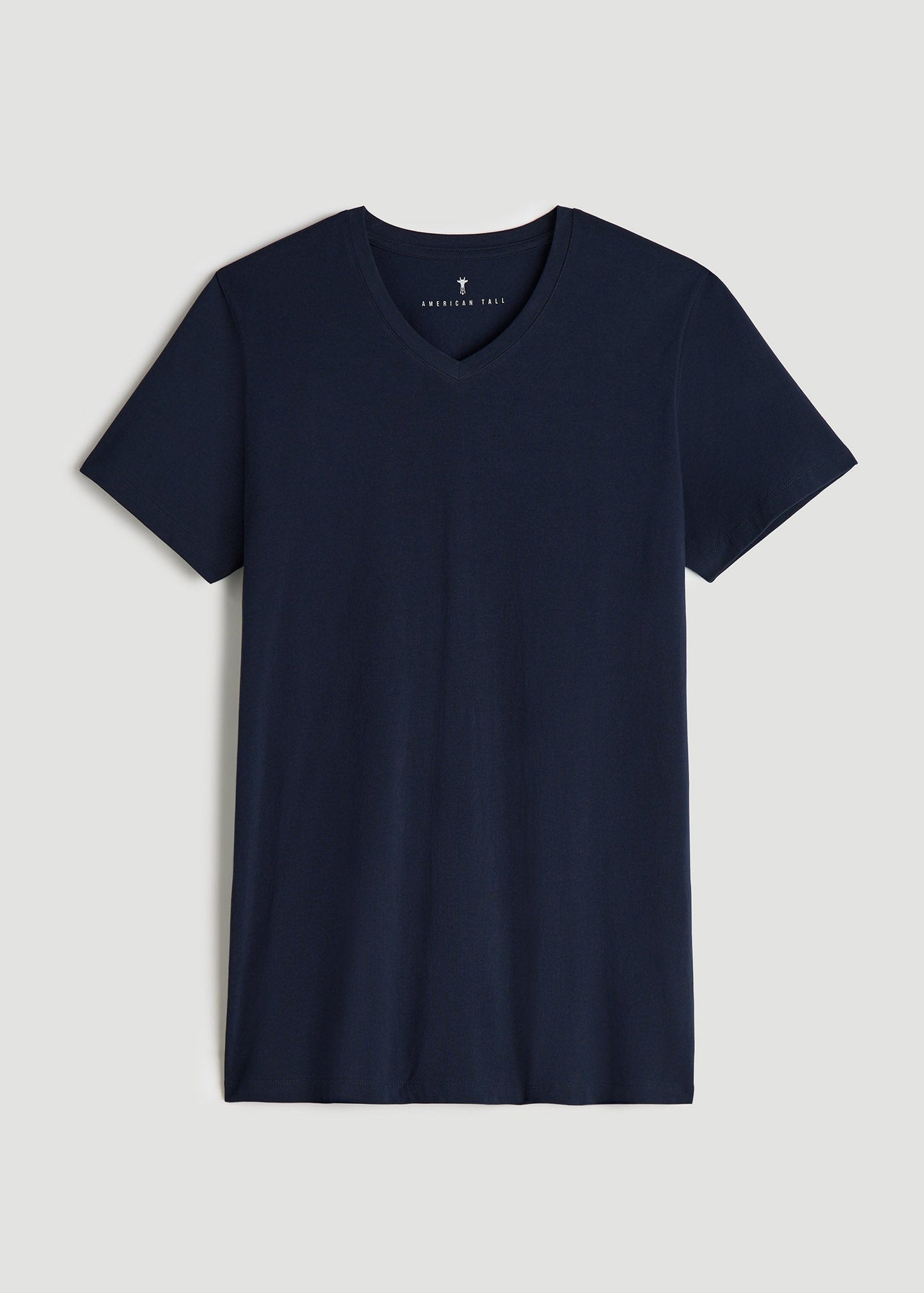 American Tall Men The Essential Modern Fit V-Neck Tee for Tall Men in True Navy