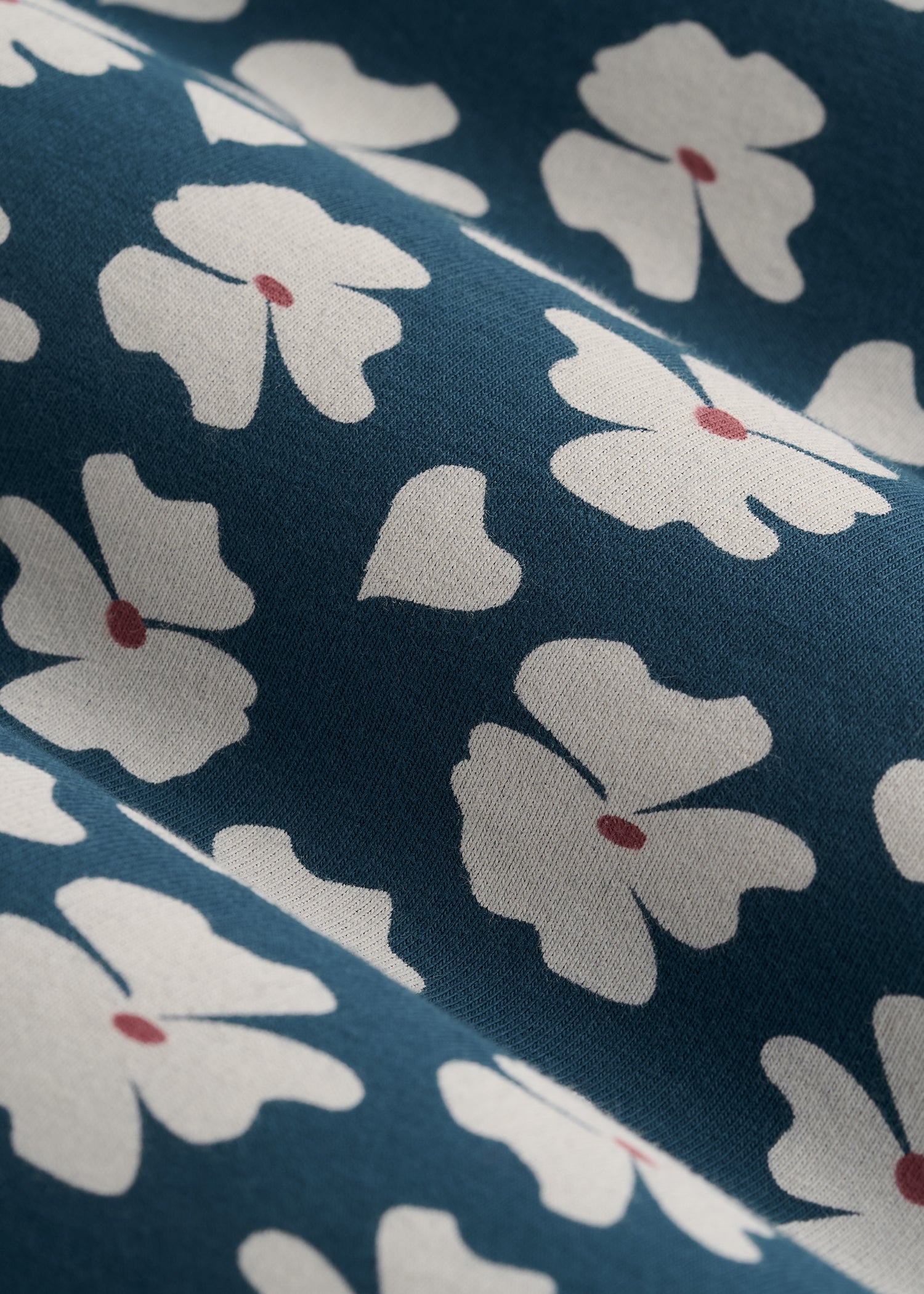 American Tall Men Stretch Pima Cotton Printed Tee for Tall Men in Bright Blue Floral