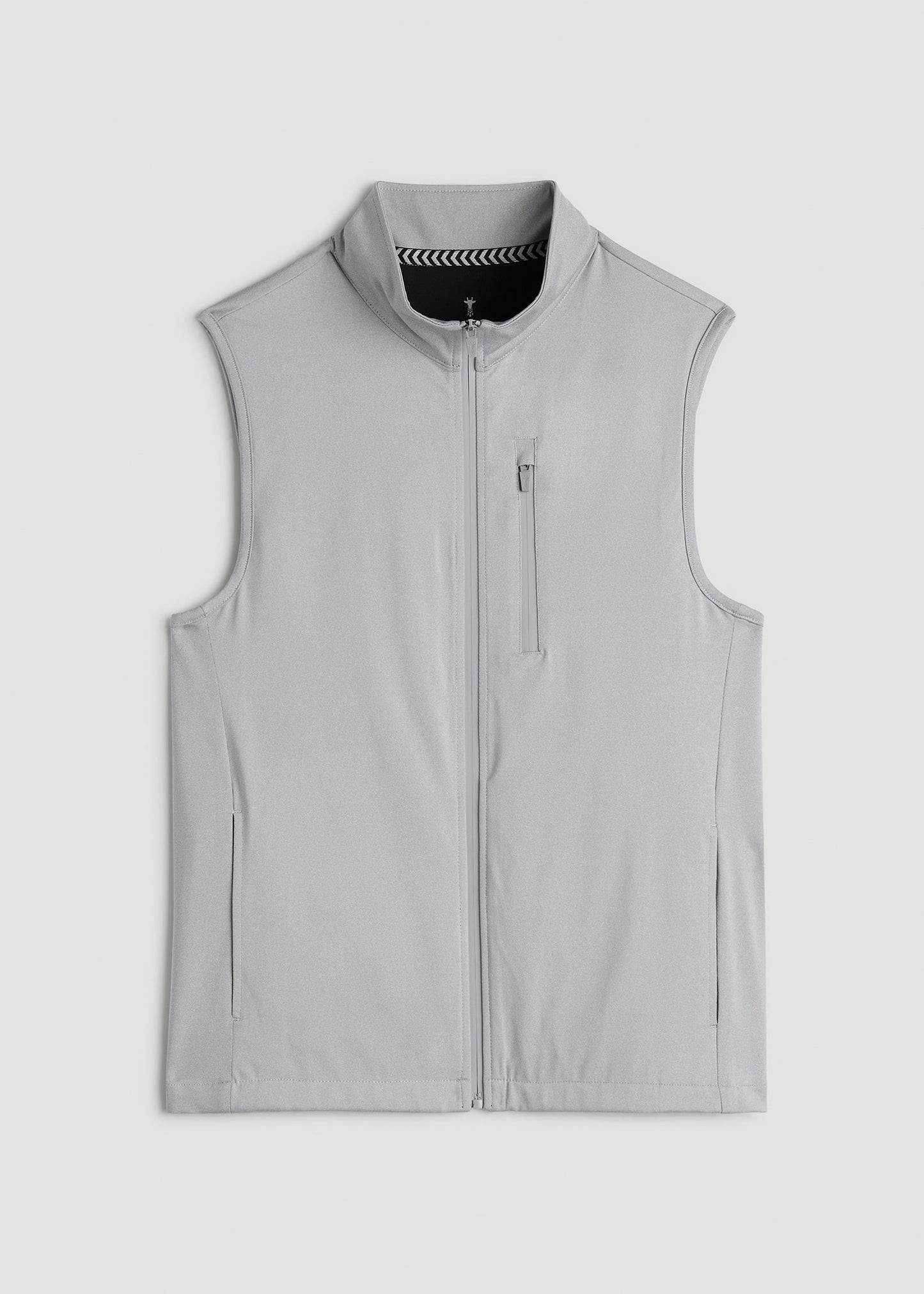 American Tall Men Performance Vest for Tall Men in Light Grey Mix