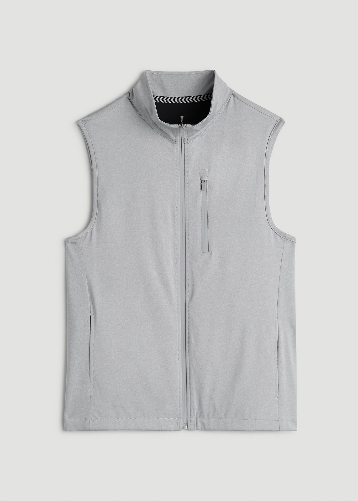 American Tall Men Performance Vest for Tall Men in Light Grey Mix
