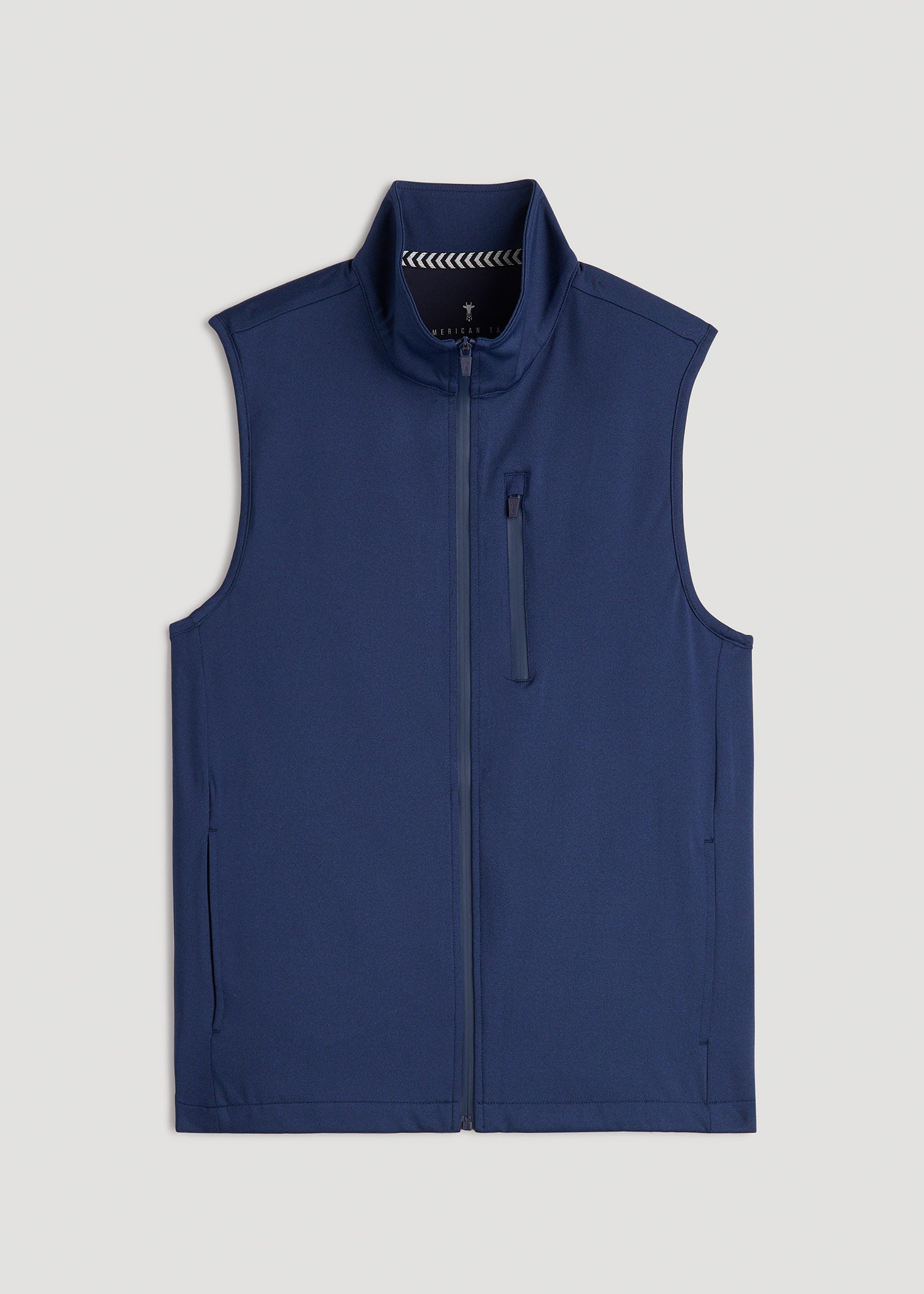 American Tall Men Performance Vest for Tall Men in Blue Mix