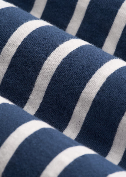 American Tall Men REGULAR-FIT Striped Tee for Tall Men in Navy And White
