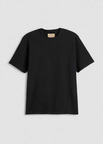 American Tall Men LJ&S Heavyweight Relaxed Fit Tee for Tall Men in Vintage Black