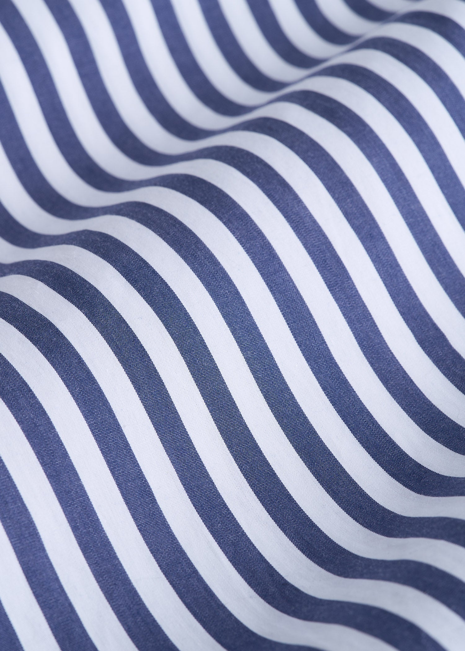 American Tall Men Premium Dress Shirt for Tall Men in Bold Blue Stripe