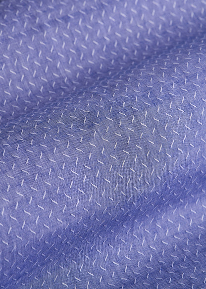 American Tall Men Premium Dress Shirt for Tall Men in Medium Blue Diagonal