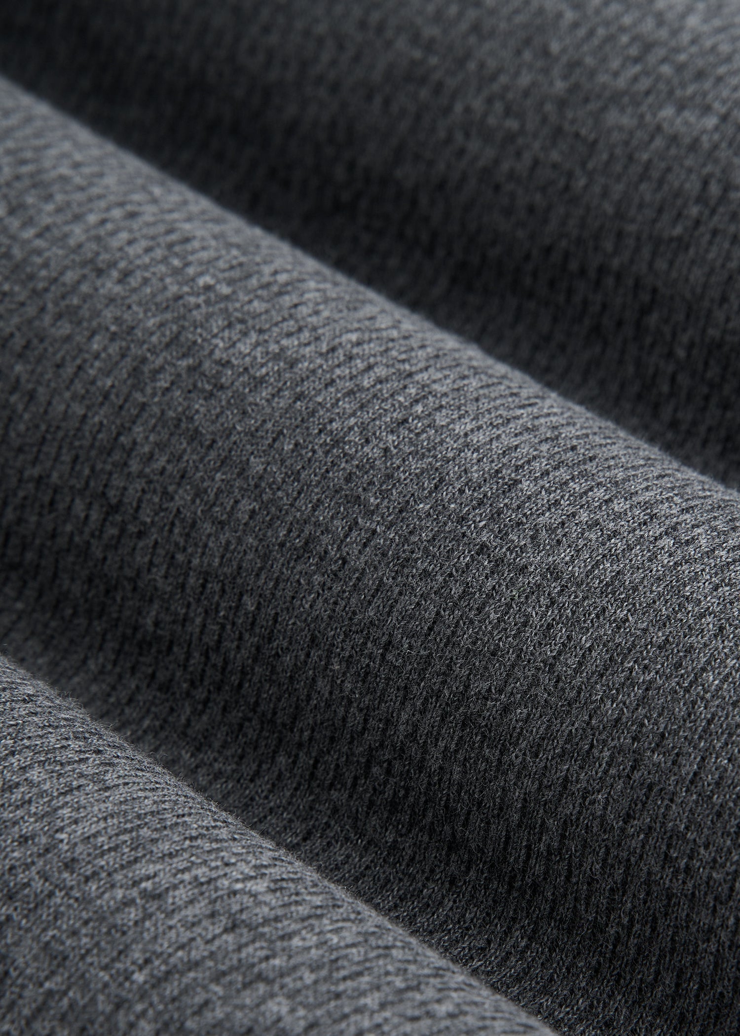 American Tall Men Double Honeycomb Thermal Crewneck  for Tall Men in Charcoal Mix