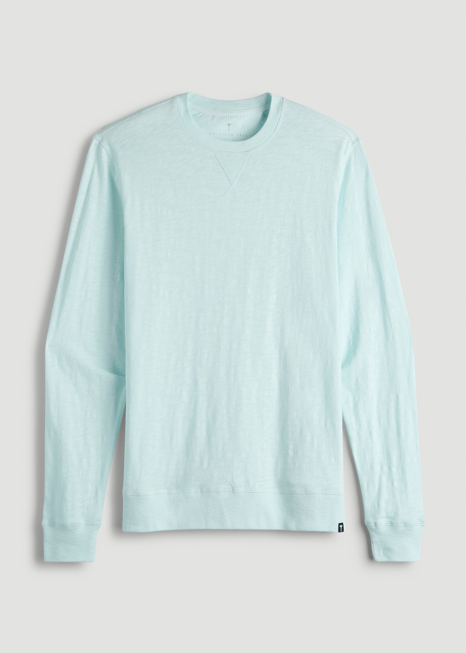 American Tall Men Sunwashed Slub Crewneck for Tall Men in Saltwater