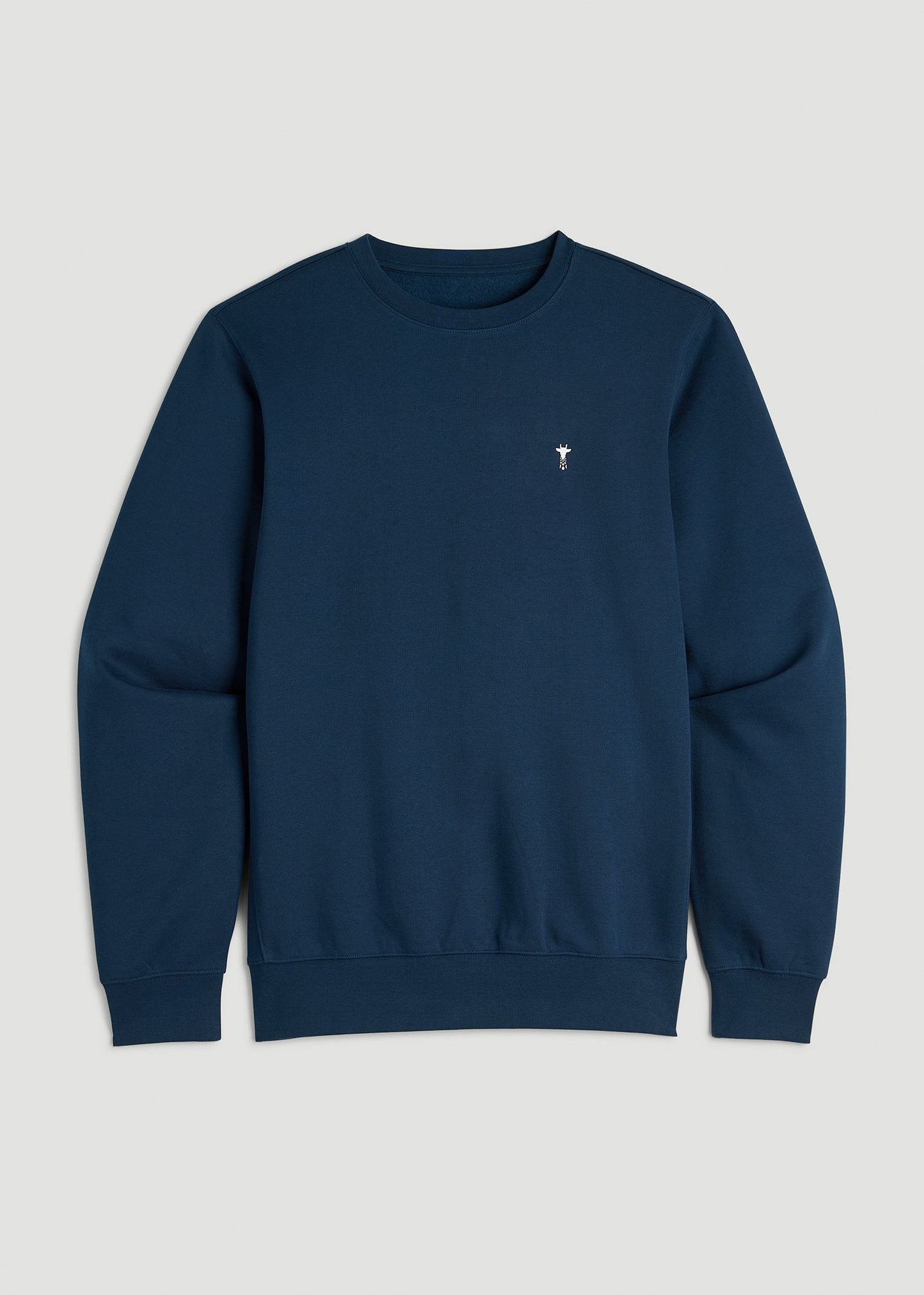 American Tall Men Core Motion Fleece Crewneck for Tall Men in Navy Blue