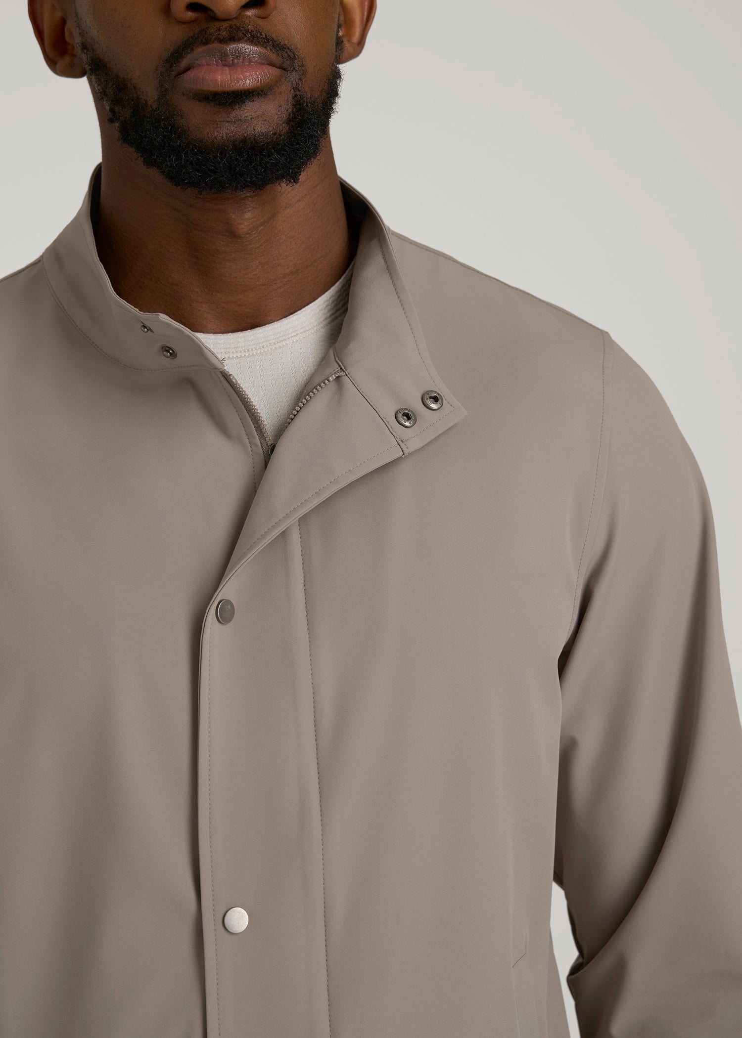 American Tall Men Motion Bomber Jacket for Tall Men in Portobello