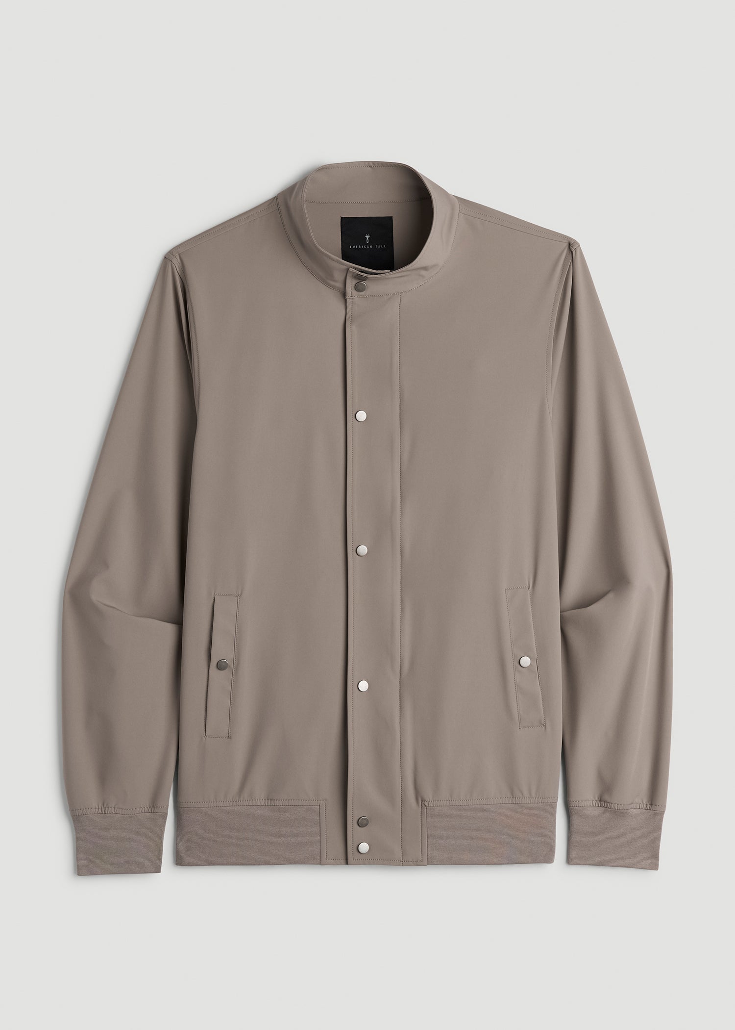 American Tall Men Motion Bomber Jacket for Tall Men in Portobello