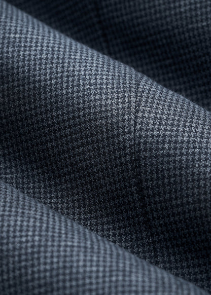 American Tall Men Hooded Bib Blazer for Tall Men in Black and Grey Houndstooth