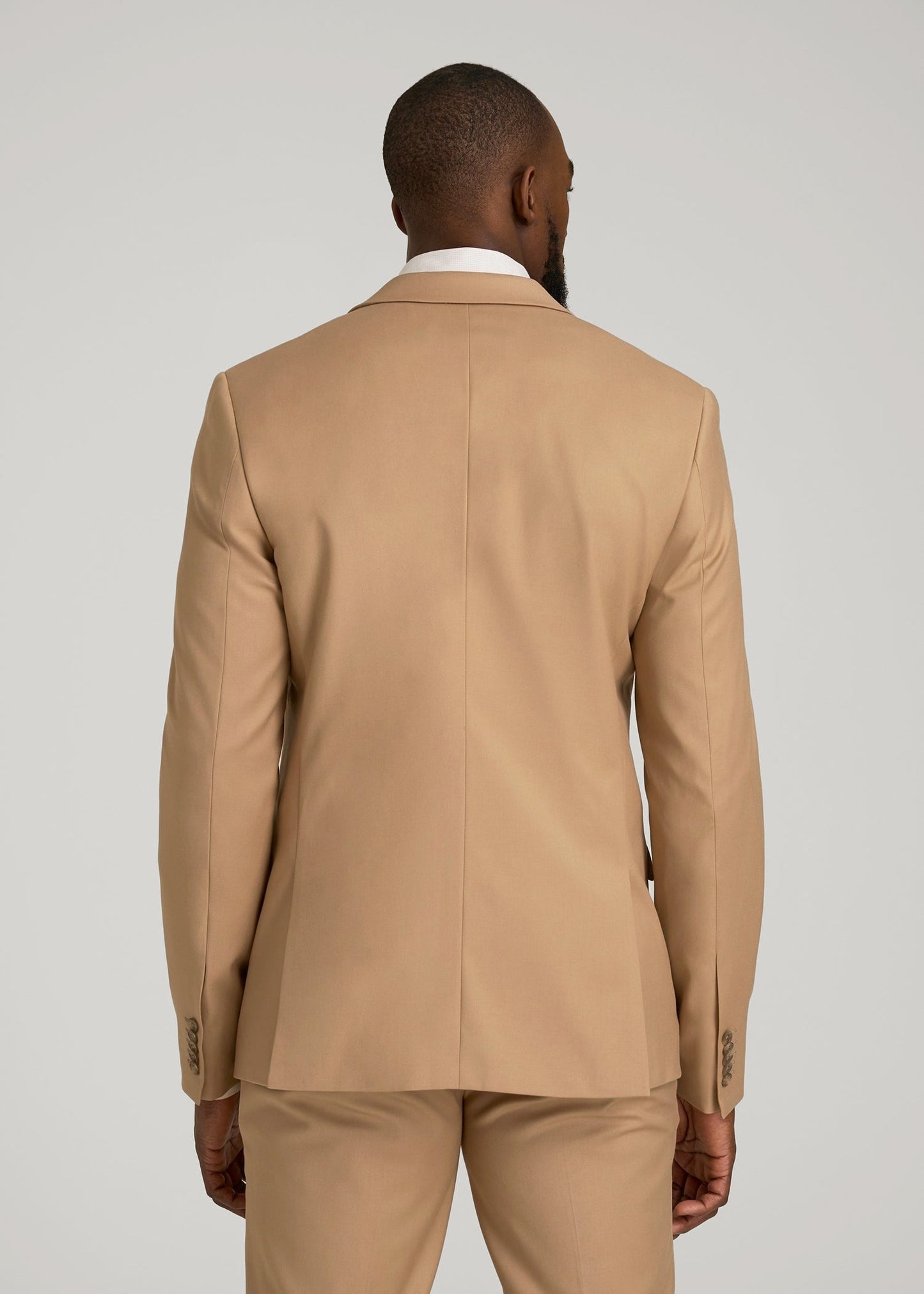 American Tall Men Suit Jacket for Tall Men in Tannin