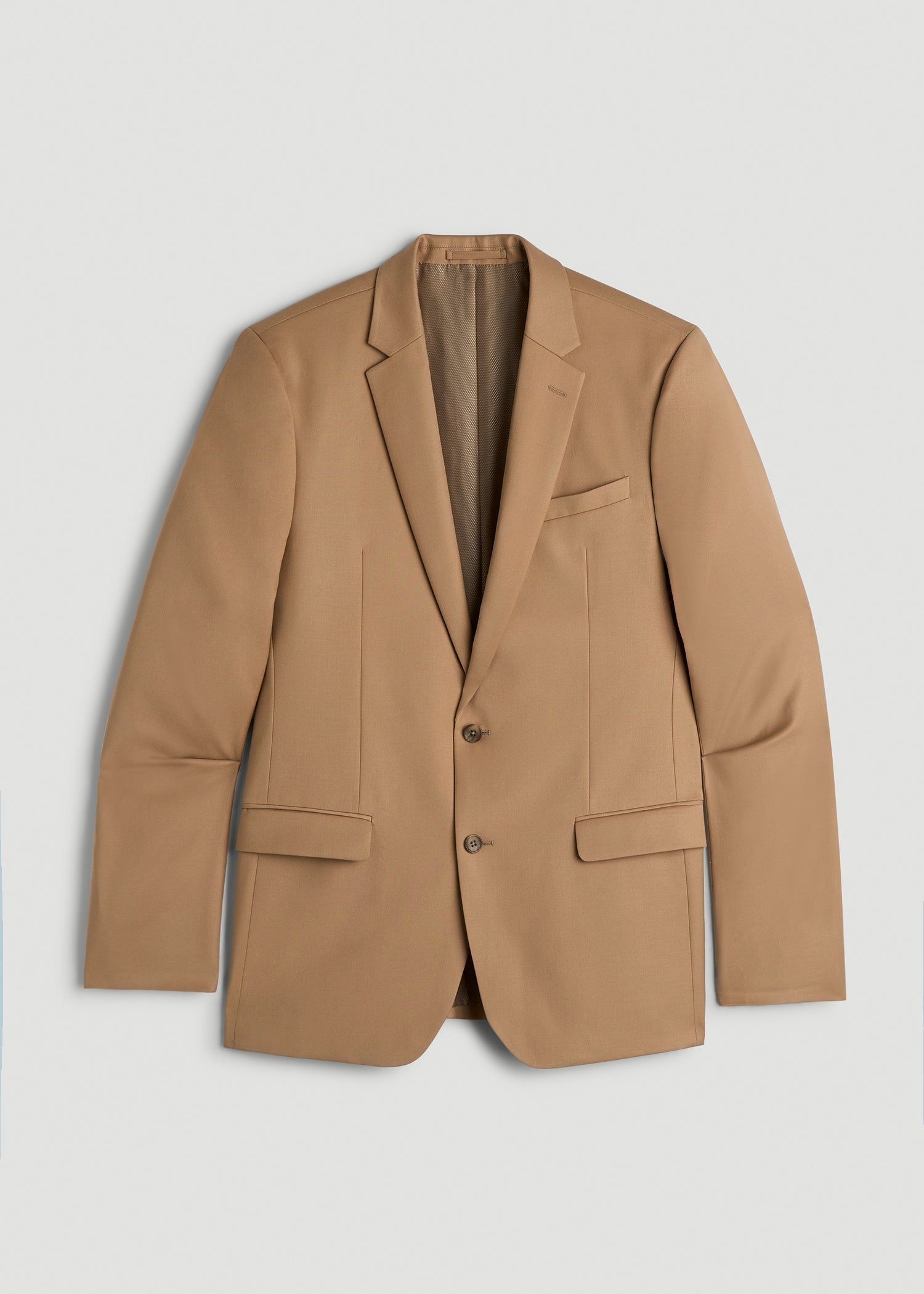 American Tall Men Suit Jacket for Tall Men in Tannin