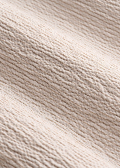 American Tall Men Stretch Seersucker Blazer for Tall Men in Off White and Beige Stripe