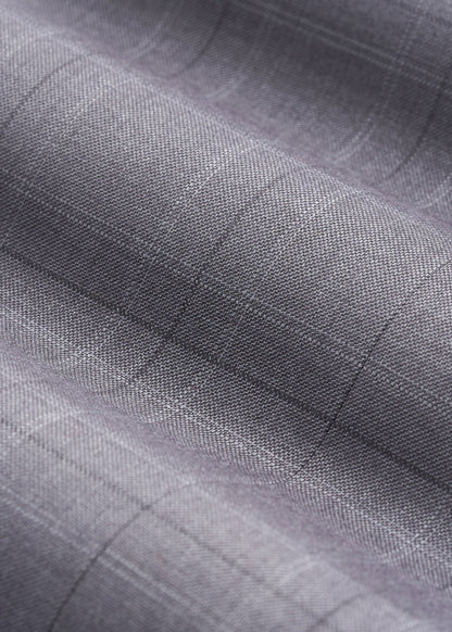 American Tall Men Suit Jacket for Tall Men in Light Grey Plaid