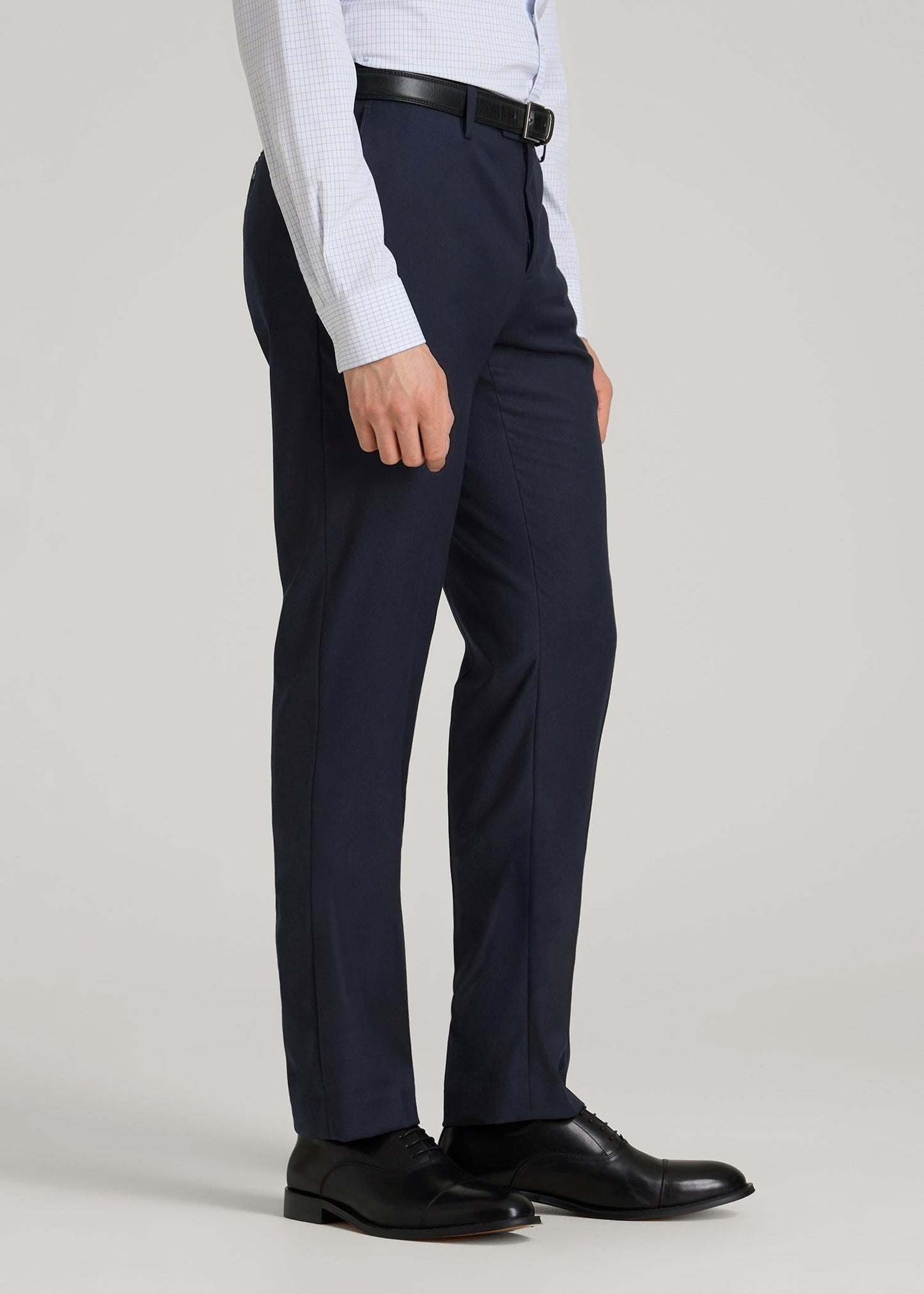 American Tall Men Suit Trousers for Tall Men in True Navy