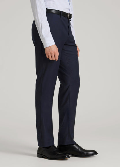 American Tall Men Suit Trousers for Tall Men in True Navy