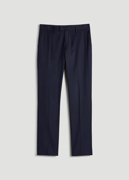 American Tall Men Suit Trousers for Tall Men in True Navy