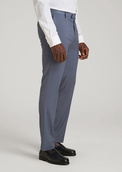 American Tall Men Suit Trousers for Tall Men in Blue Slate