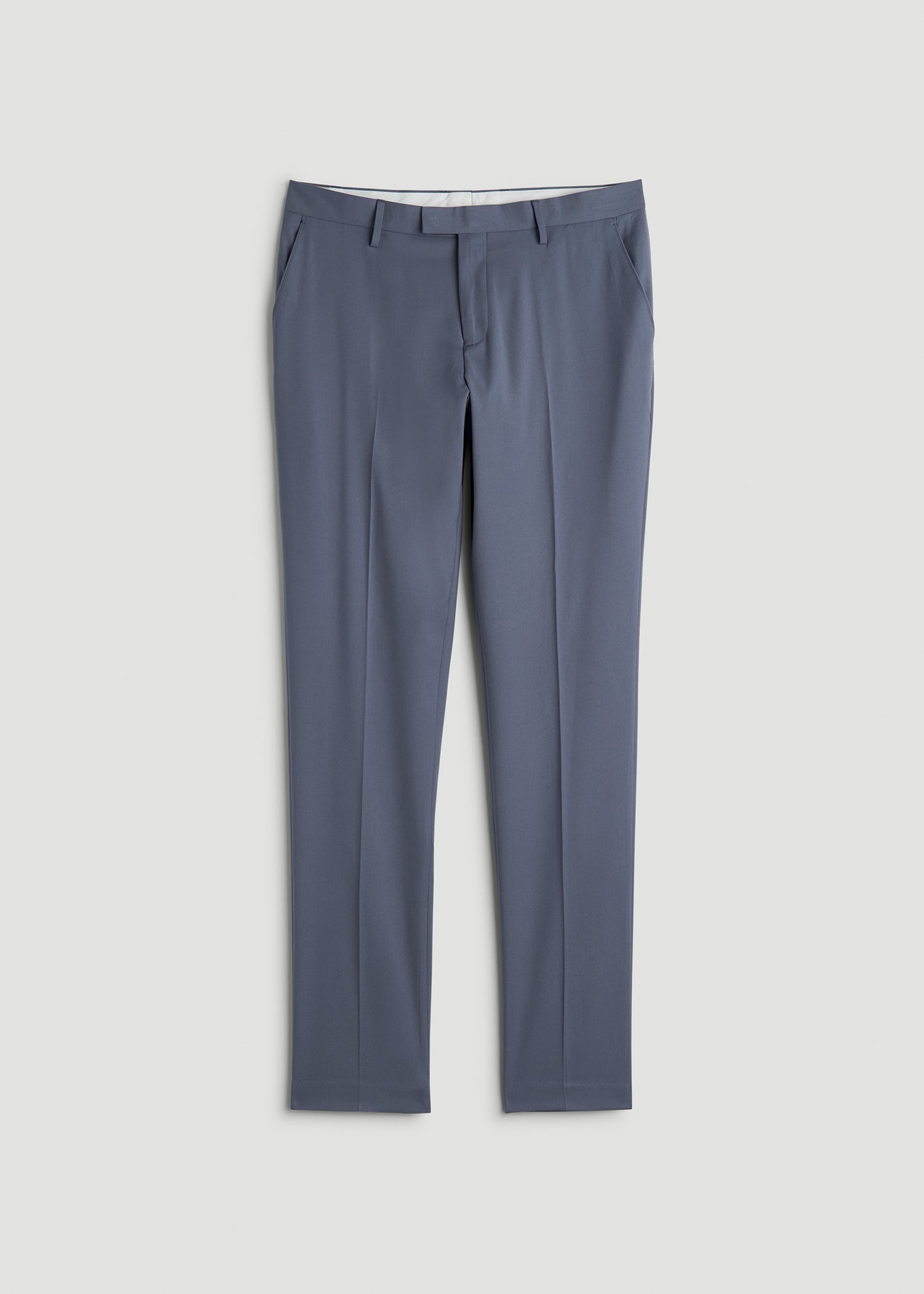 American Tall Men Suit Trousers for Tall Men in Blue Slate