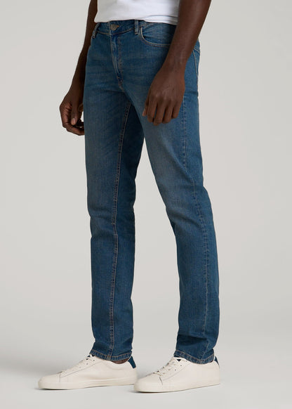 American Tall Men Carman TAPERED Jeans for Tall Men in Worn Blue