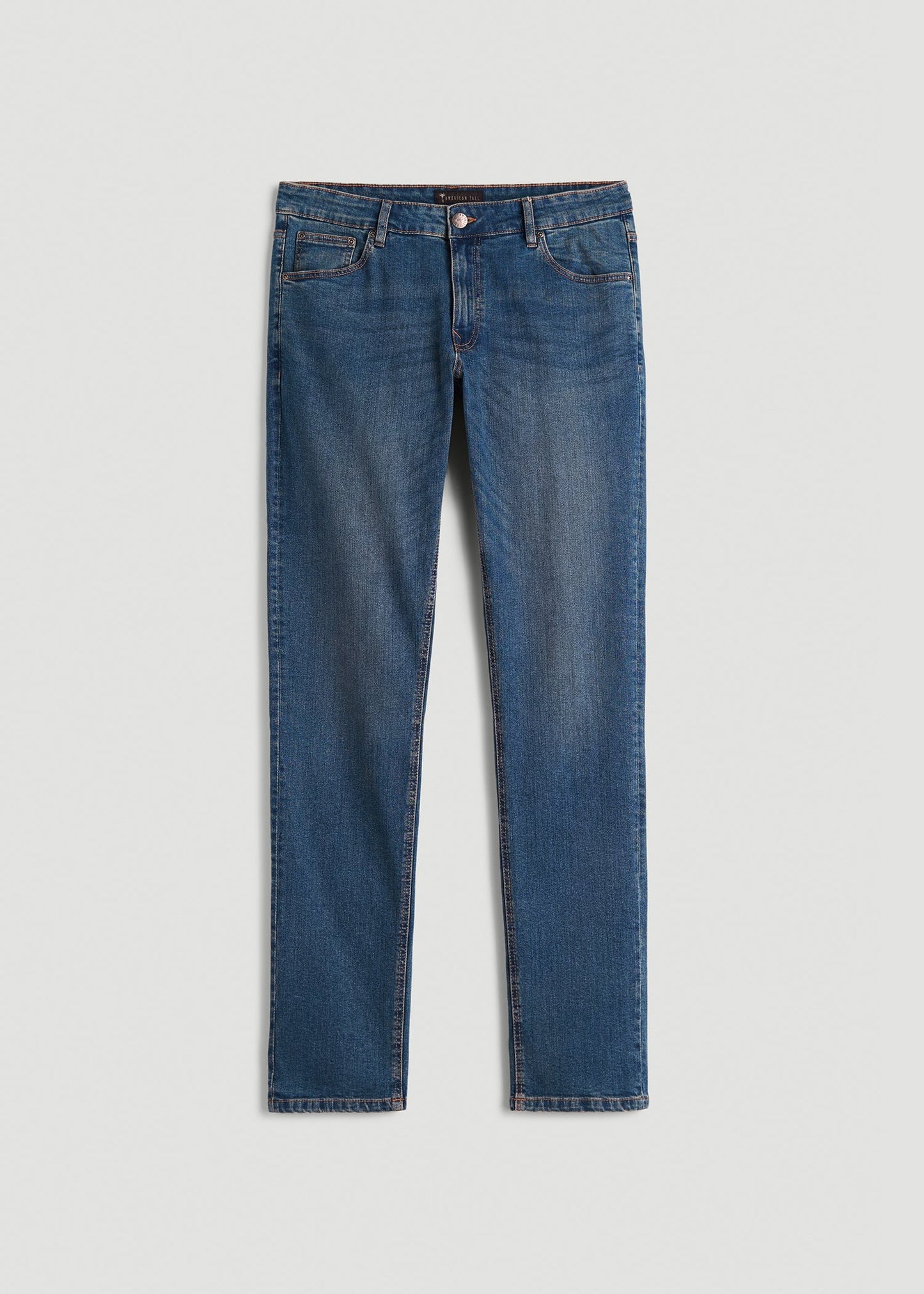 American Tall Men Carman TAPERED Jeans for Tall Men in Worn Blue