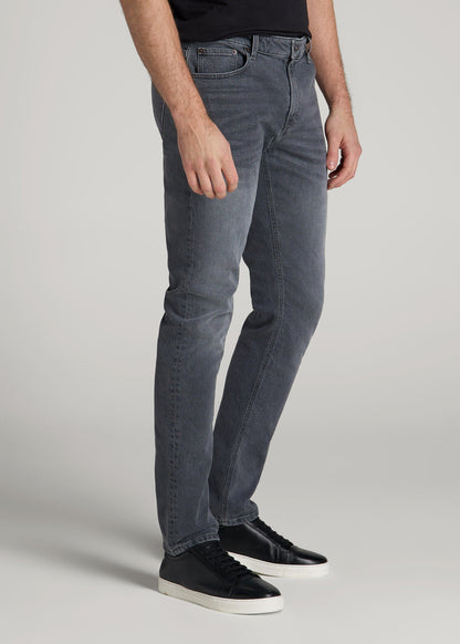 American Tall Men Americana Collection Carman Tapered Fit Jeans For Tall Men in Wolf Grey