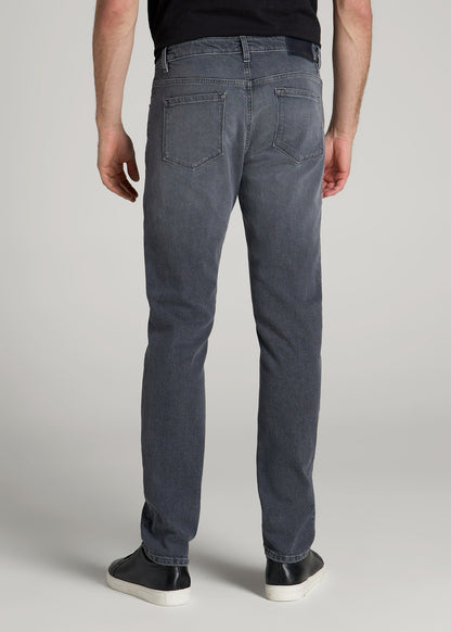 American Tall Men Americana Collection Carman Tapered Fit Jeans For Tall Men in Wolf Grey
