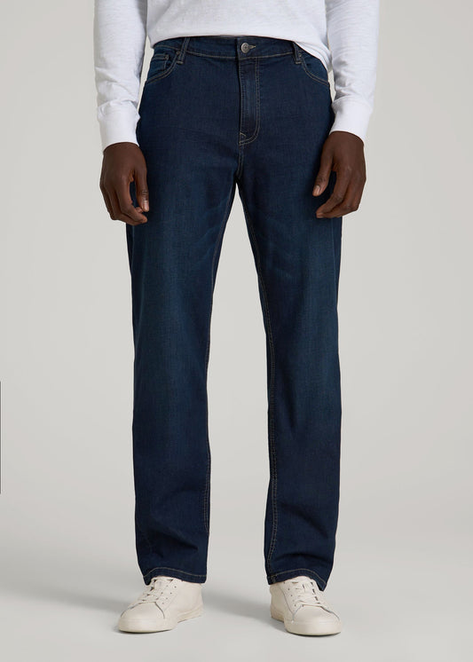 American Tall Men Mason Relaxed Fit Jeans for Tall Men in Blue Steel