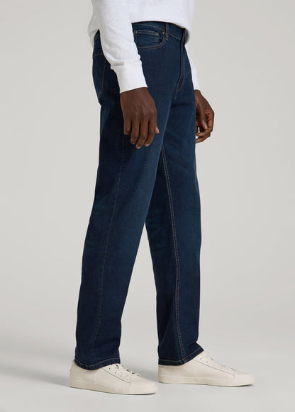 American Tall Men Mason Relaxed Fit Jeans for Tall Men in Blue Steel