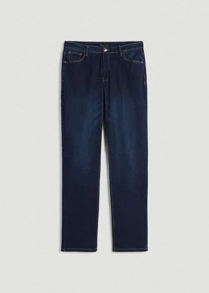 American Tall Men Mason Relaxed Fit Jeans for Tall Men in Blue Steel