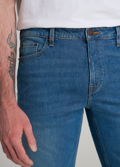 American Tall Men Americana Collection Dylan Slim Fit Jeans For Tall Men in Sail Blue