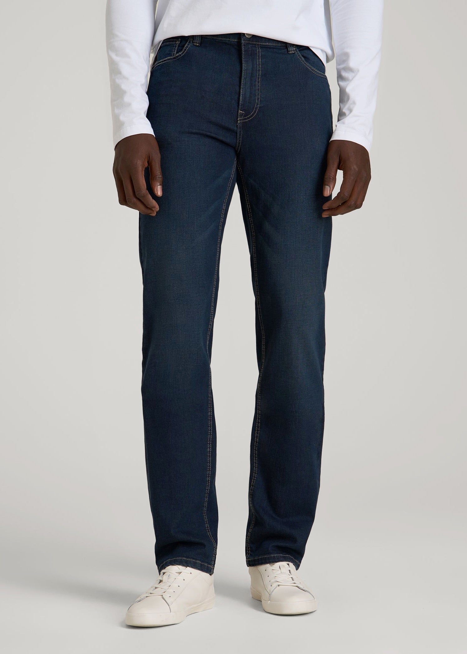 American Tall Men J1 STRAIGHT LEG Jeans for Tall Men in Blue Steel