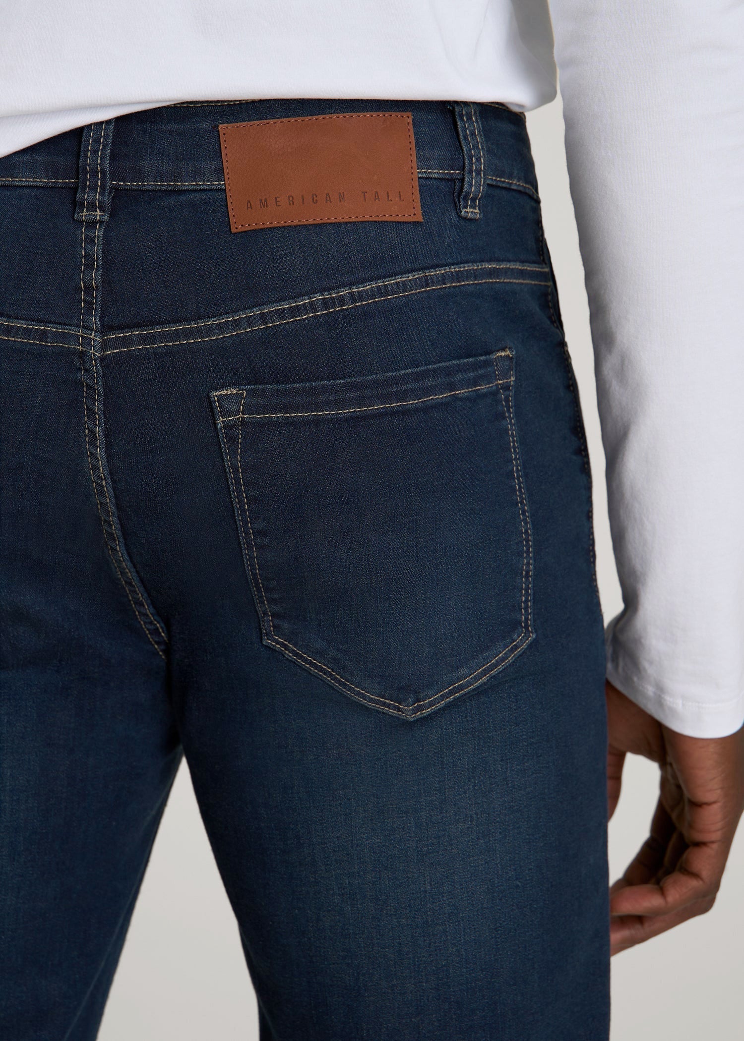 American Tall Men J1 STRAIGHT LEG Jeans for Tall Men in Blue Steel