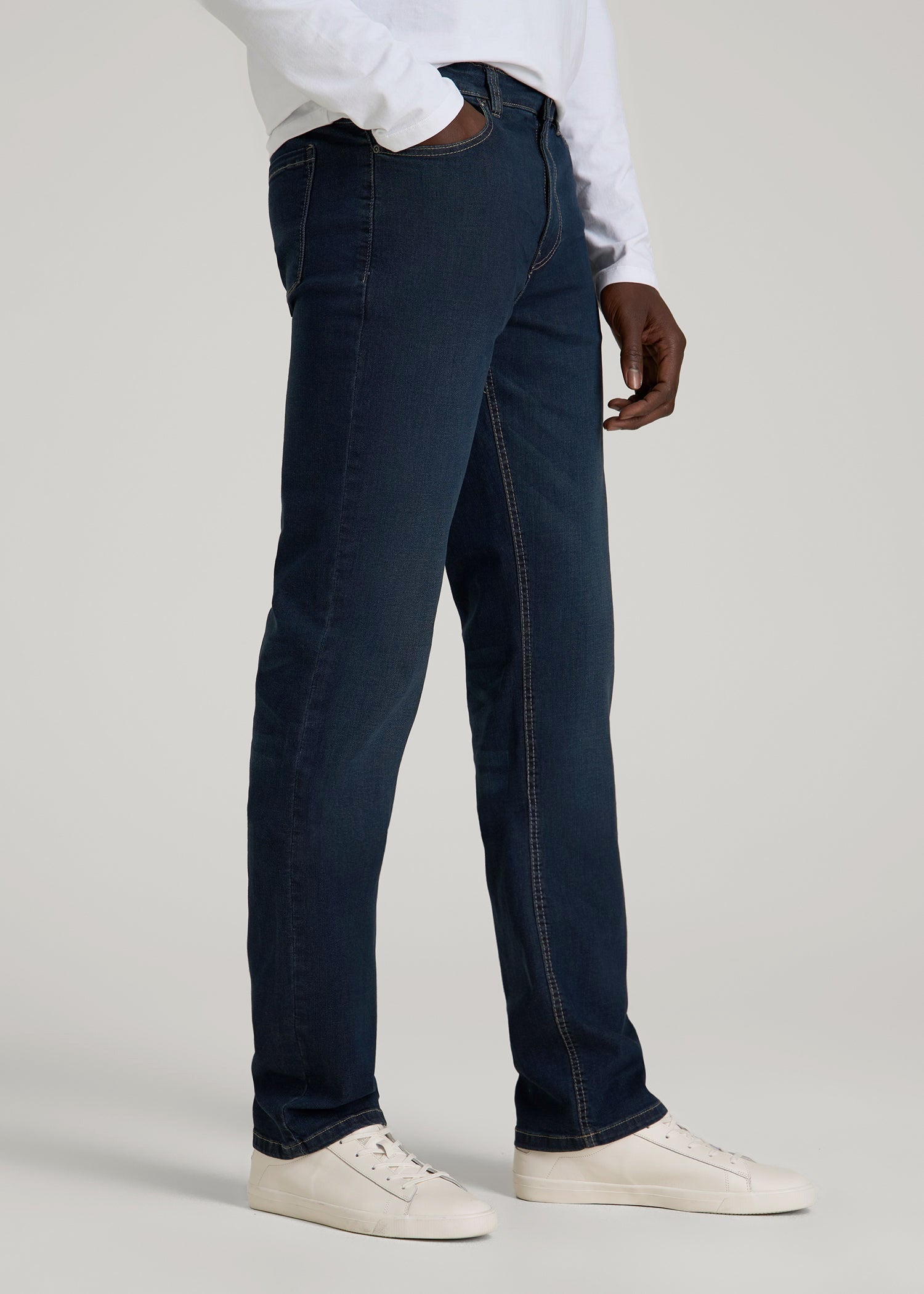 American Tall Men J1 STRAIGHT LEG Jeans for Tall Men in Blue Steel