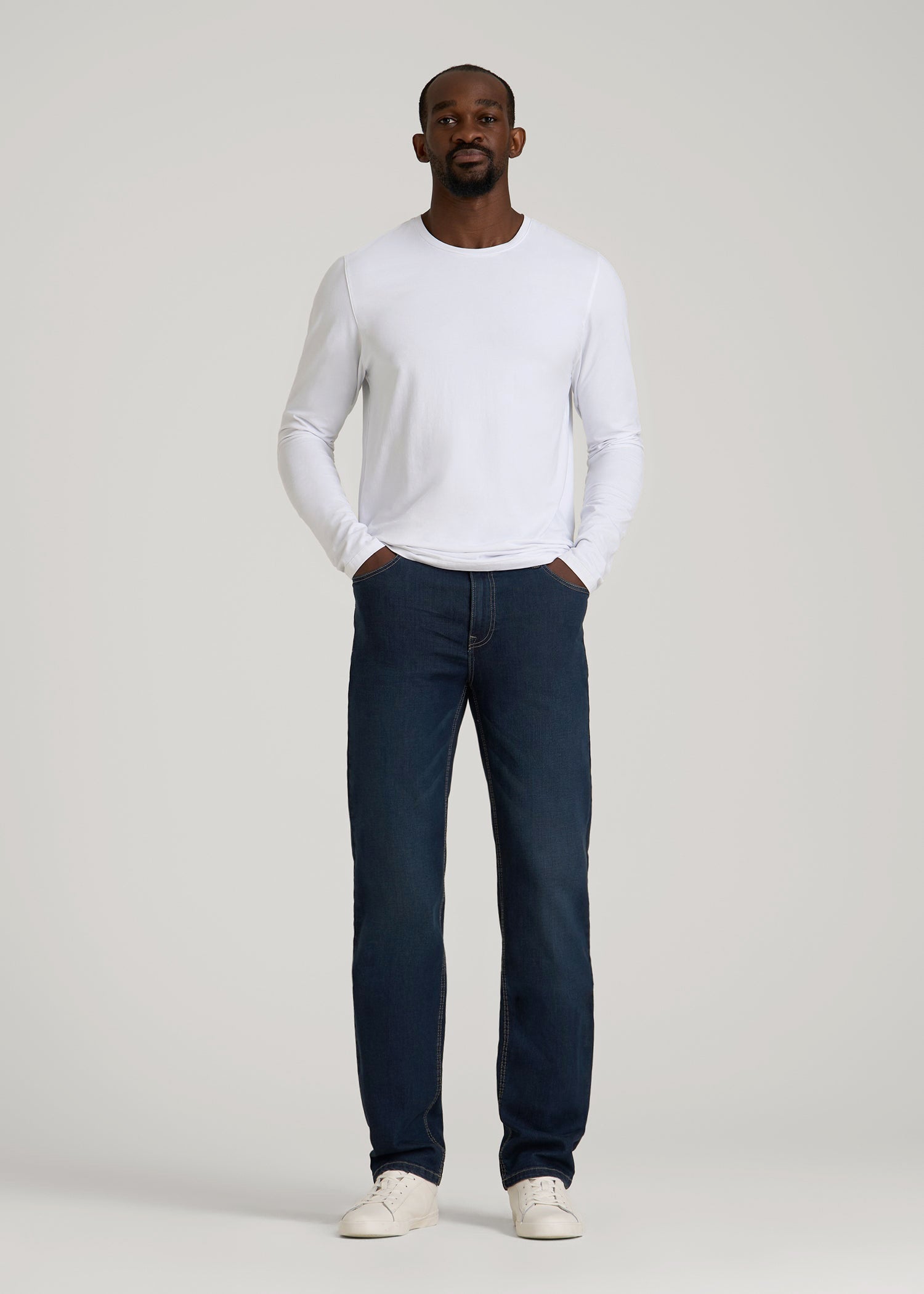 American Tall Men J1 STRAIGHT LEG Jeans for Tall Men in Blue Steel