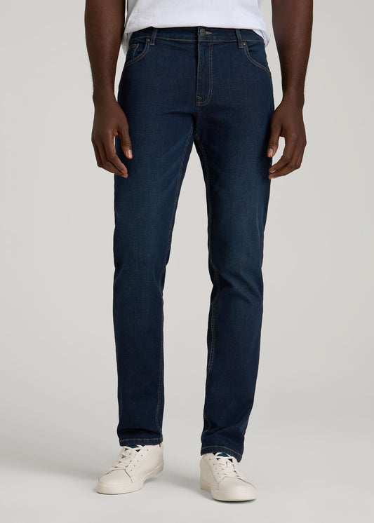 American Tall Men Carman TAPERED Jeans for Tall Men in Blue Steel