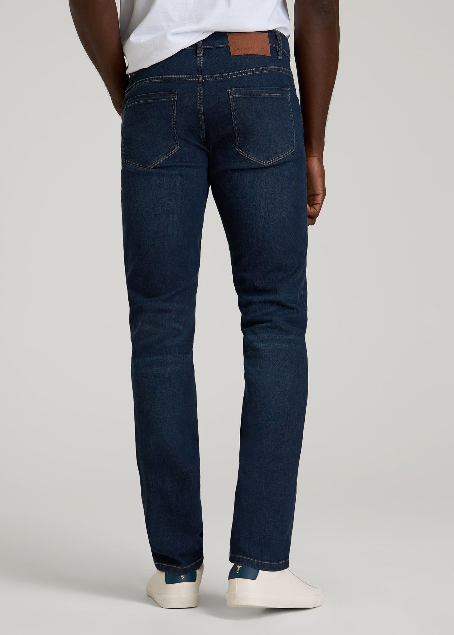 American Tall Men Carman TAPERED Jeans for Tall Men in Blue Steel