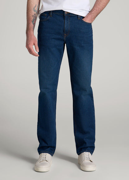 American Tall Men Americana Collection J1 Straight Fit Jeans For Tall Men in Crown Blue