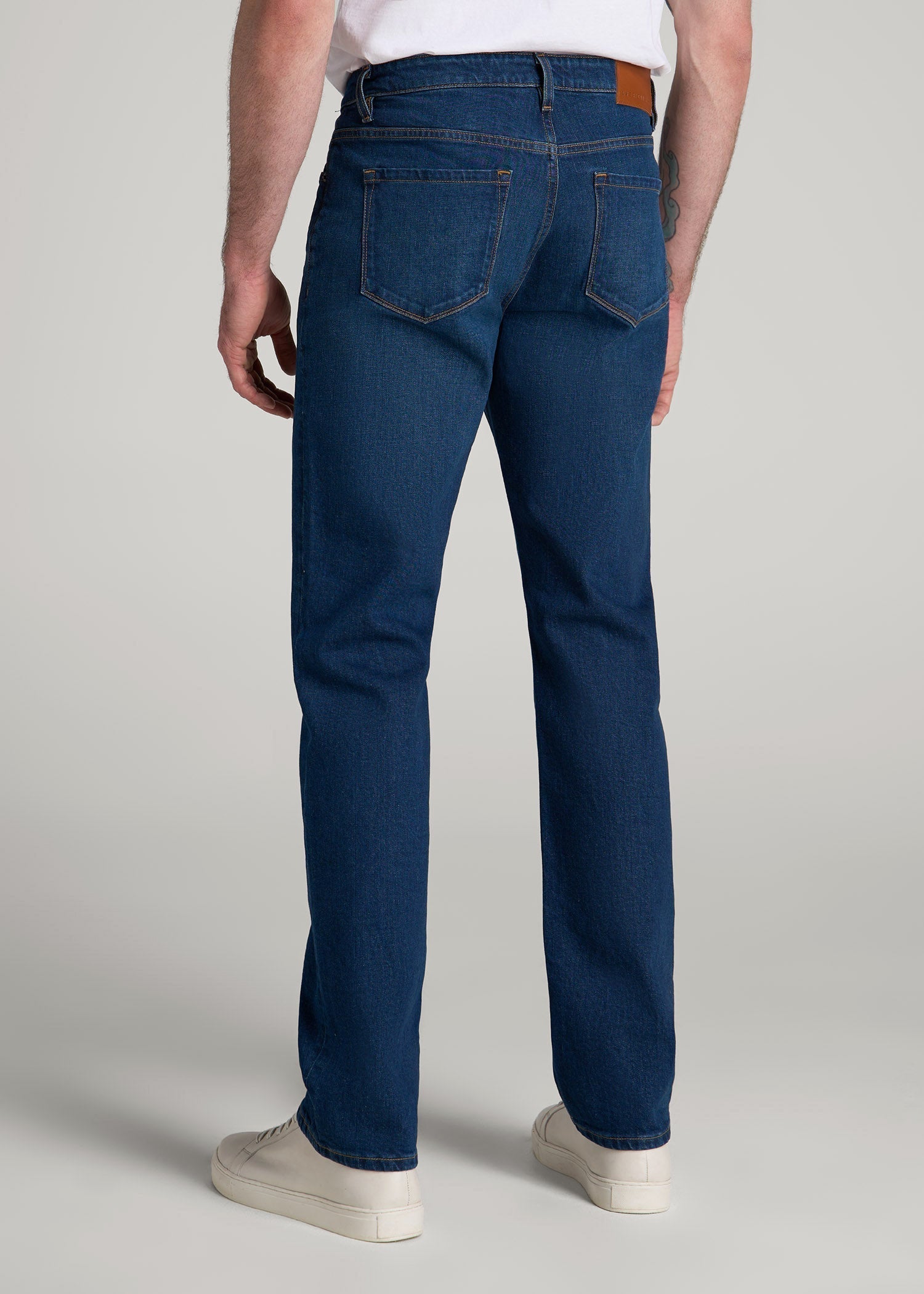 American Tall Men Americana Collection J1 Straight Fit Jeans For Tall Men in Crown Blue