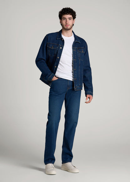 American Tall Men Americana Collection J1 Straight Fit Jeans For Tall Men in Crown Blue