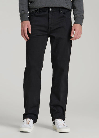 American Tall Men A.T. Basics Men's J1 Straight Fit Jeans for Tall Men in Black