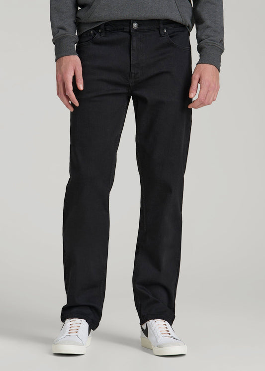 American Tall Men A.T. Basics Men's J1 Straight Fit Jeans for Tall Men in Black