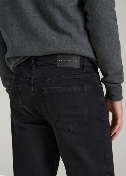 American Tall Men A.T. Basics Men's J1 Straight Fit Jeans for Tall Men in Black
