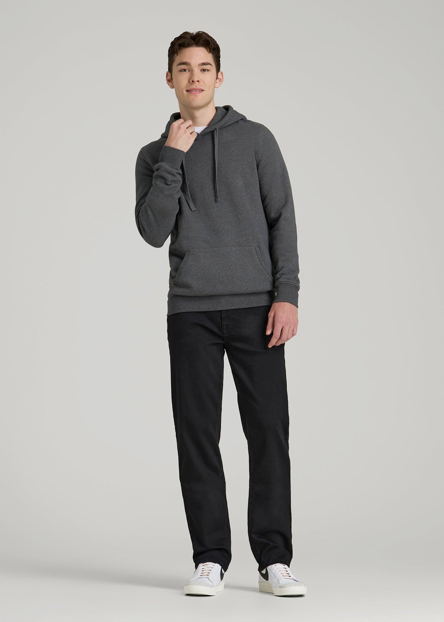 American Tall Men A.T. Basics Men's J1 Straight Fit Jeans for Tall Men in Black