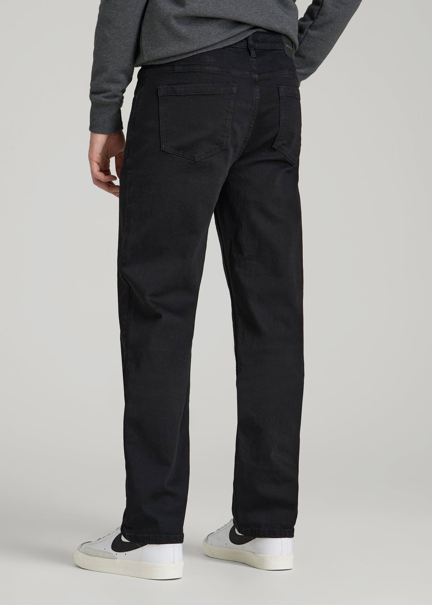 American Tall Men A.T. Basics Men's J1 Straight Fit Jeans for Tall Men in Black
