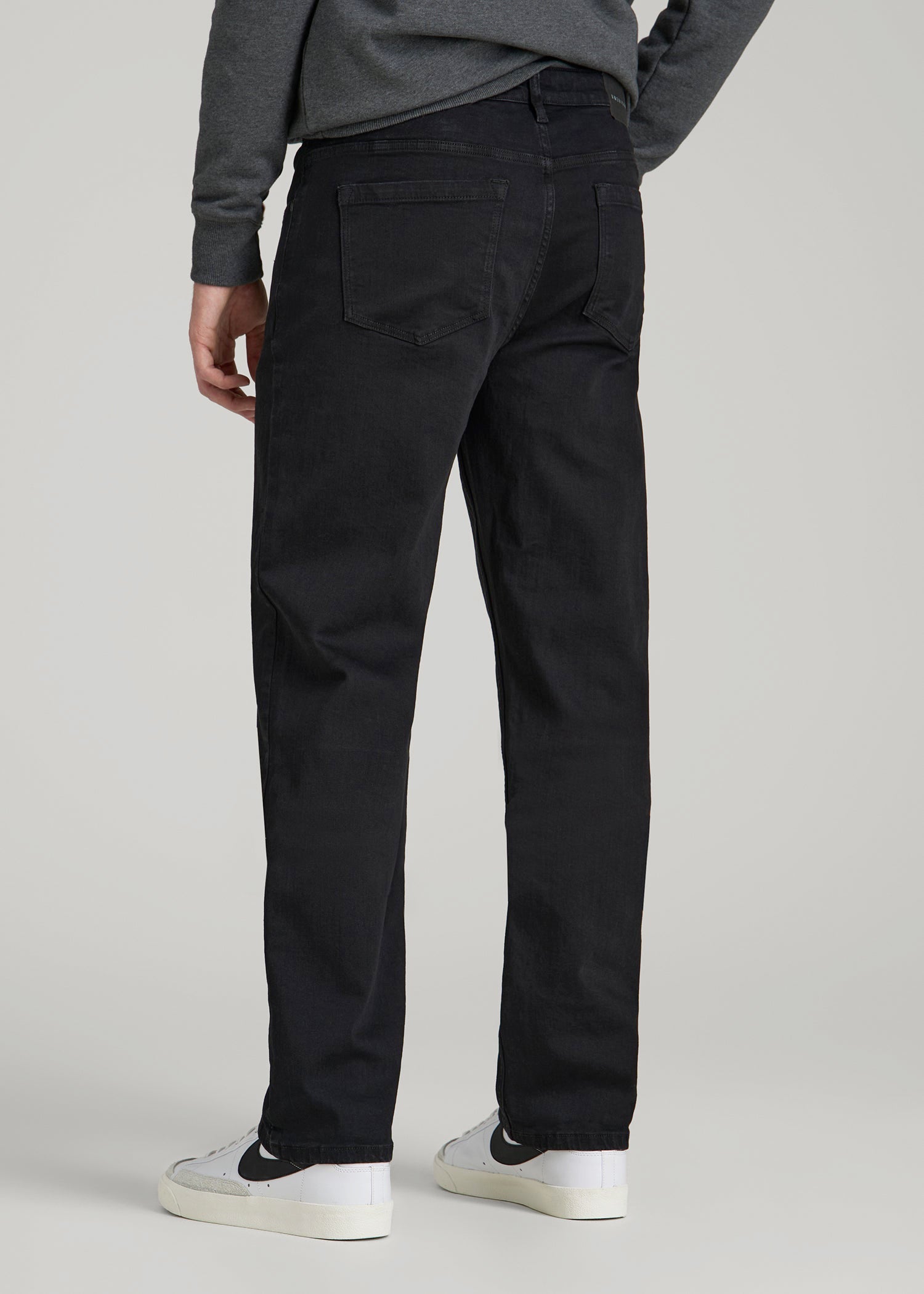 American Tall Men A.T. Basics Men's J1 Straight Fit Jeans for Tall Men in Black
