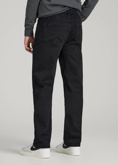 American Tall Men A.T. Basics Men's J1 Straight Fit Jeans for Tall Men in Black