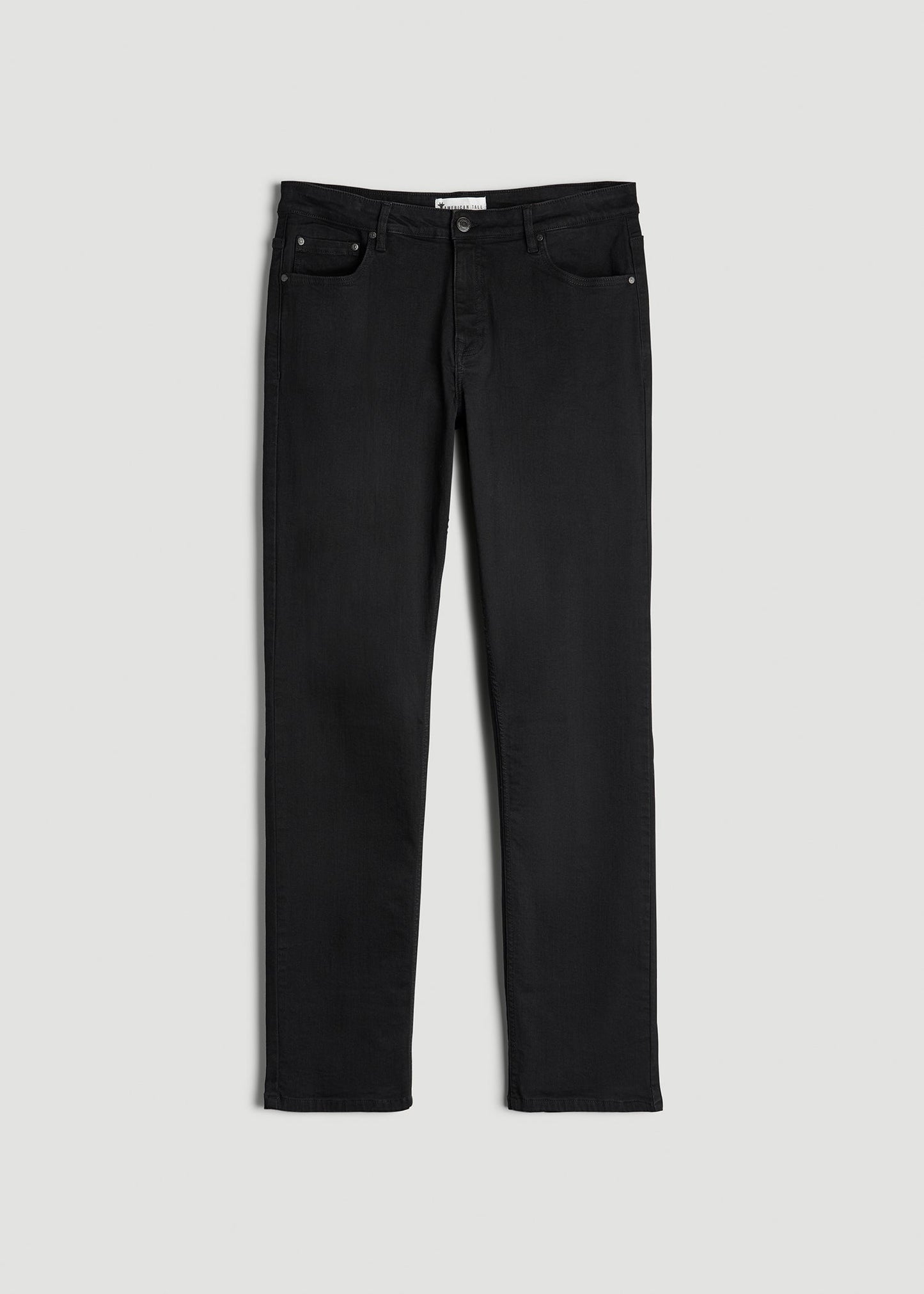American Tall Men A.T. Basics Men's J1 Straight Fit Jeans for Tall Men in Black
