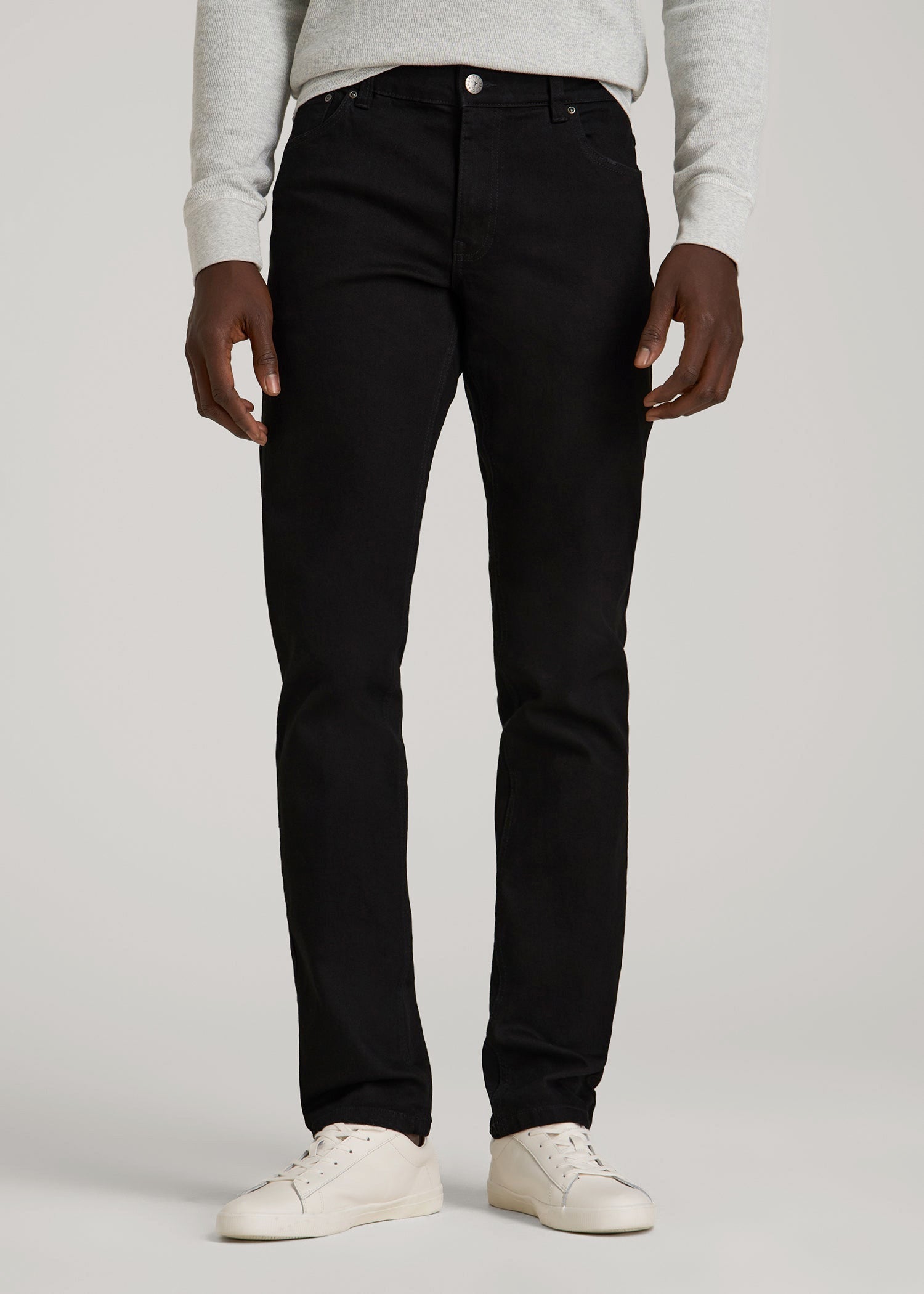 American Tall Men Carman TAPERED Jeans for Tall Men in True Black
